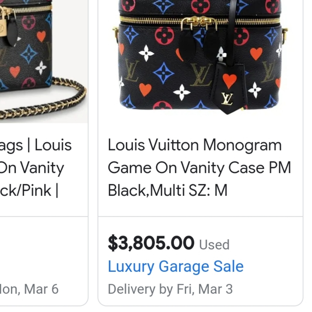 SOLD Louis Vuitton Game On Vanity Bag - Picture 14 of 14